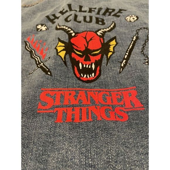 Universal Studios Halloween Horror Nights Stranger Things Hellfire Jacket L‎ - Picture 9 of 10